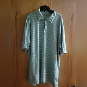 Nike golf dri fit polo turquoise striped